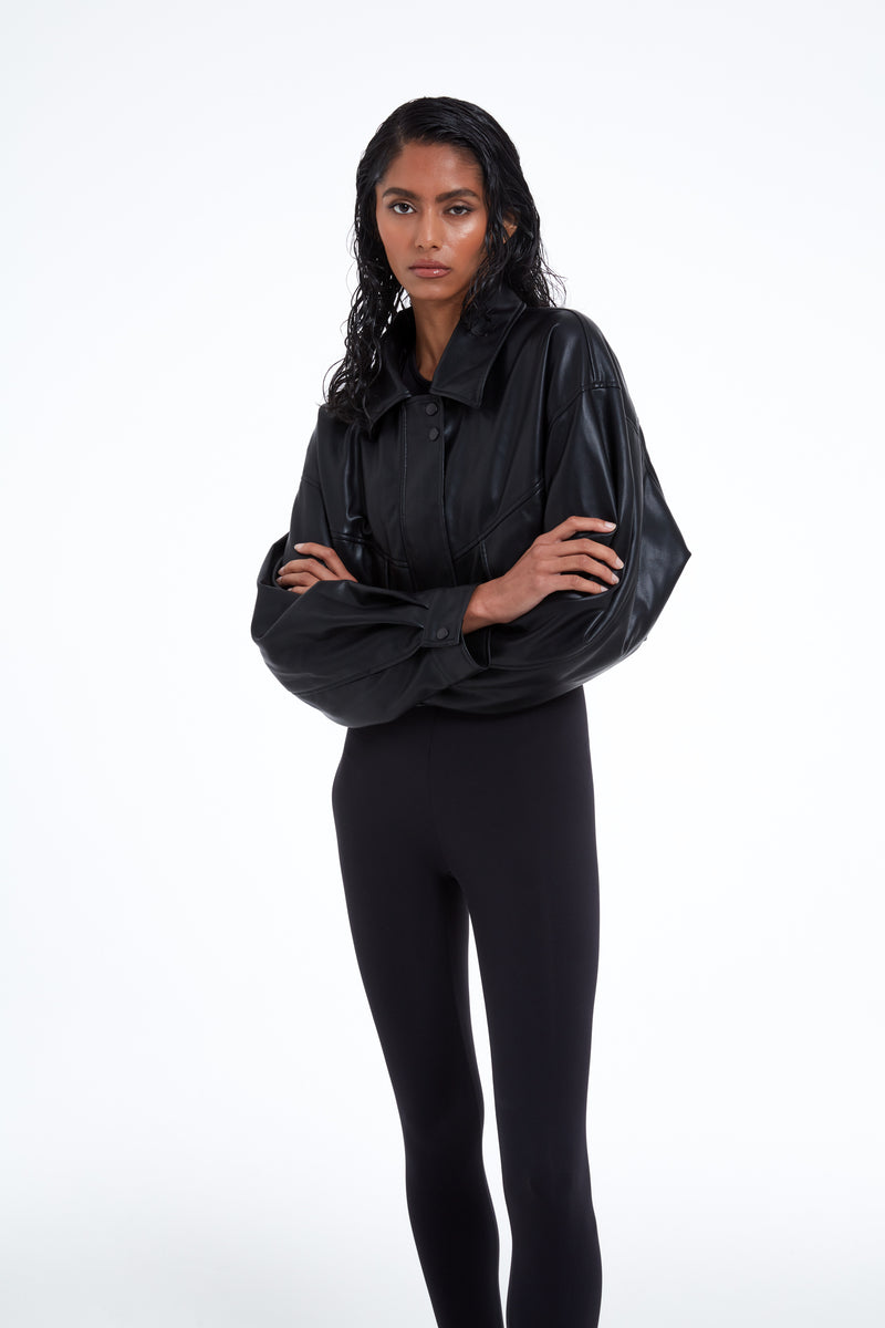 Cropped Bomber Jacket