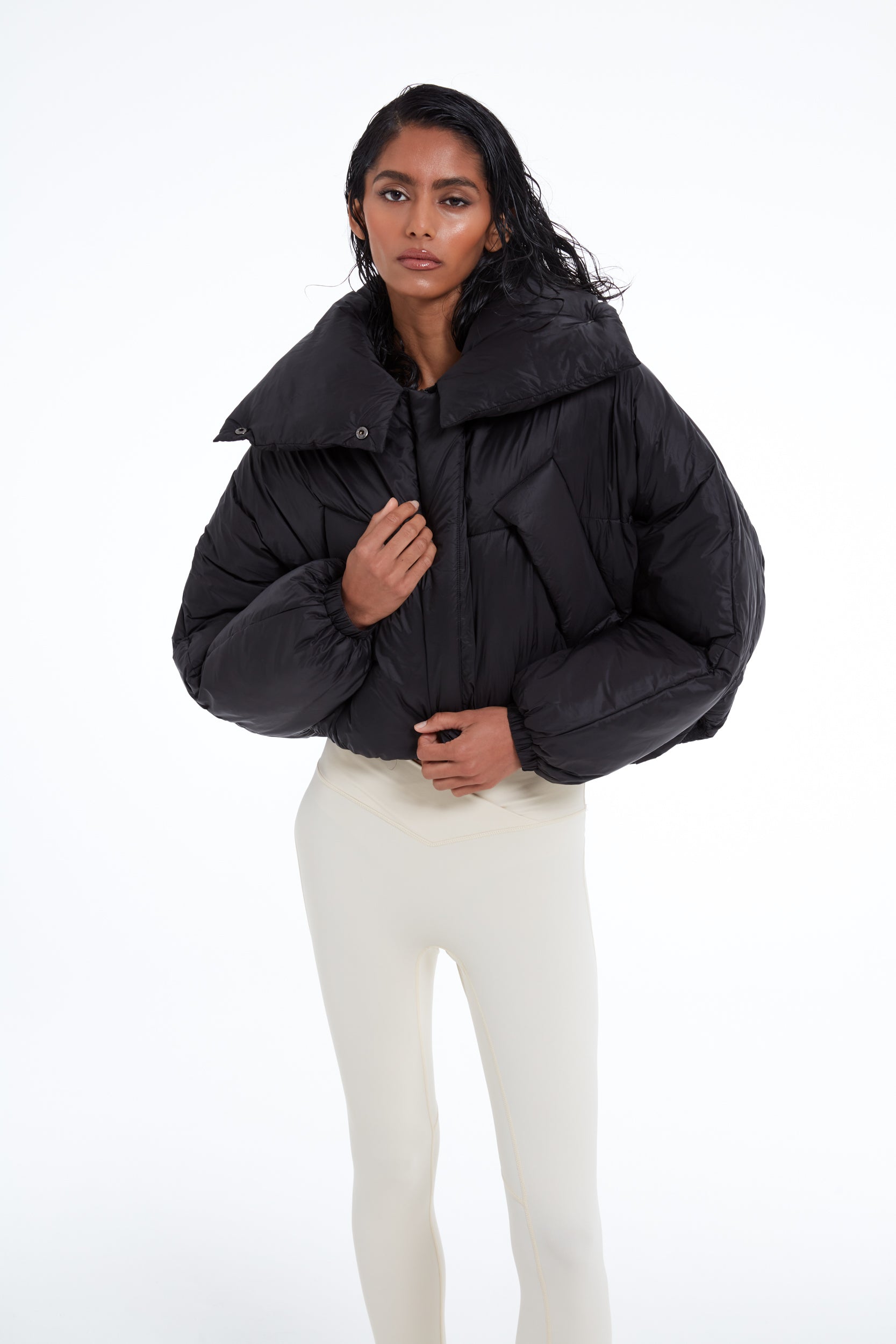 ジャケット・アウター Oproject PADDED HOODED DUFFLE COAT-BLACK Amazon.com: HGps8w Women's Winter Quilted Down Coat with