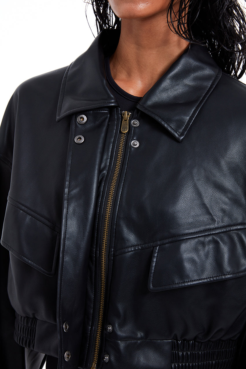 Cropped Bomber Jacket | TSM